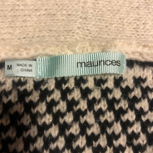MAURICES open cream and black cardigan - Picture 3 of 7